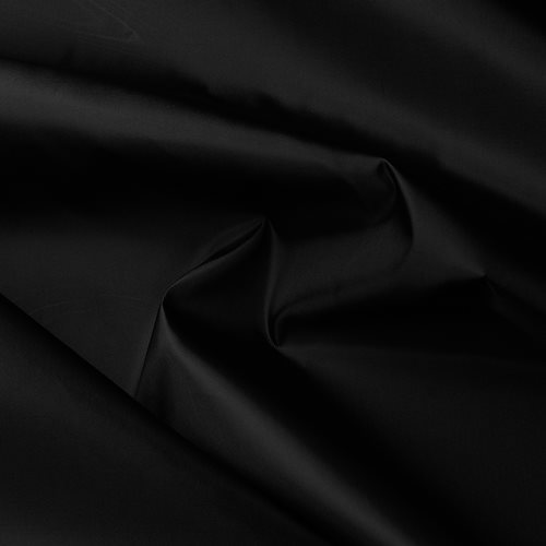 Silkkitafetti - Oeko-Tex® polyesterivuori – Musta