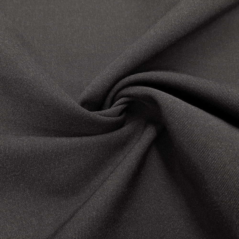 Franka - Villainen univormukangas Gabardine / Trevira Wool Cloth - Antrasiitti melange