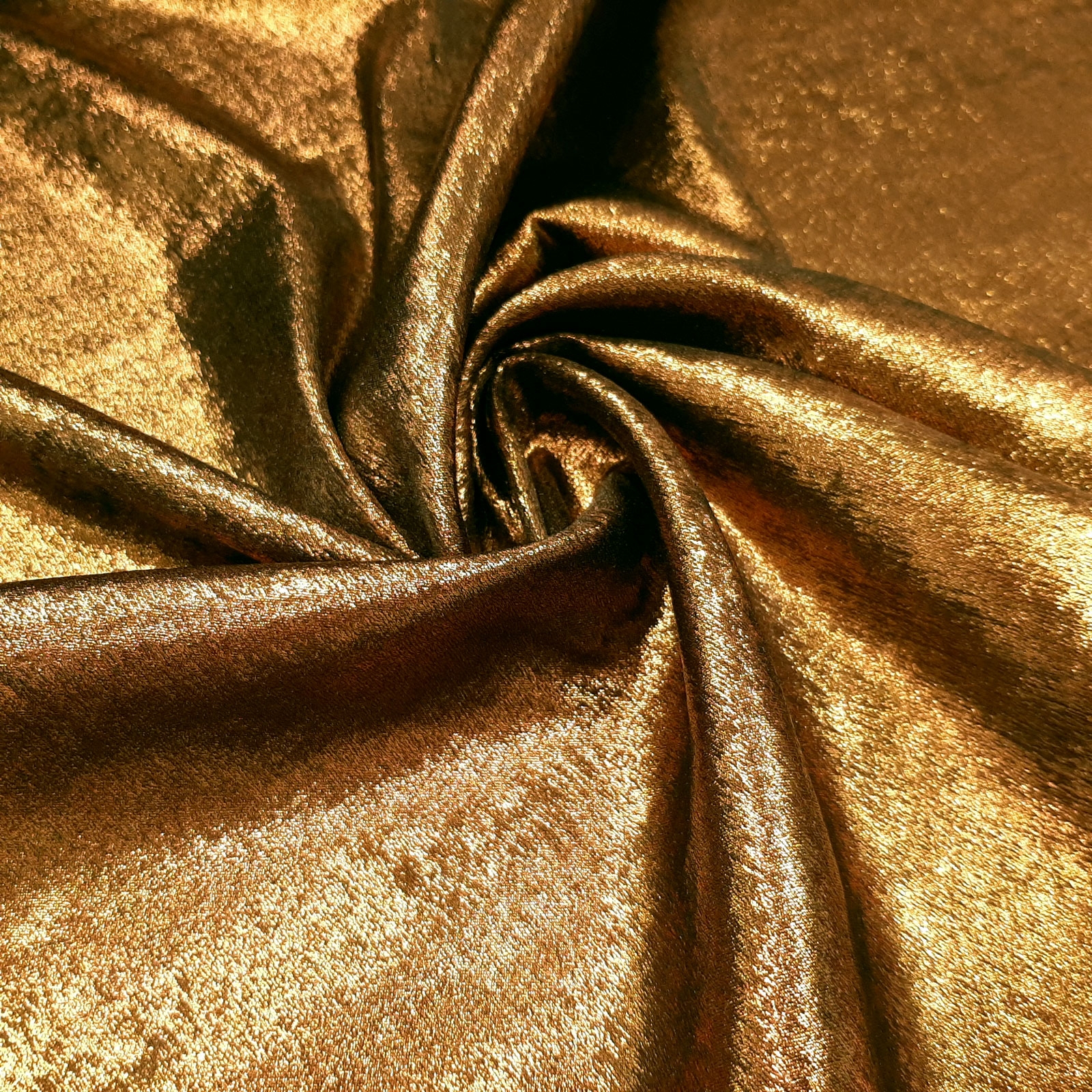 Lurex – Metallisen hieno kangas – Pronssi
