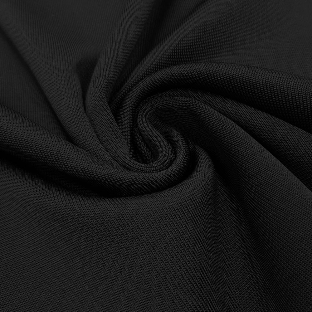 Hihansuut - Putkimainen kangas - Soan – Musta - per 10cm