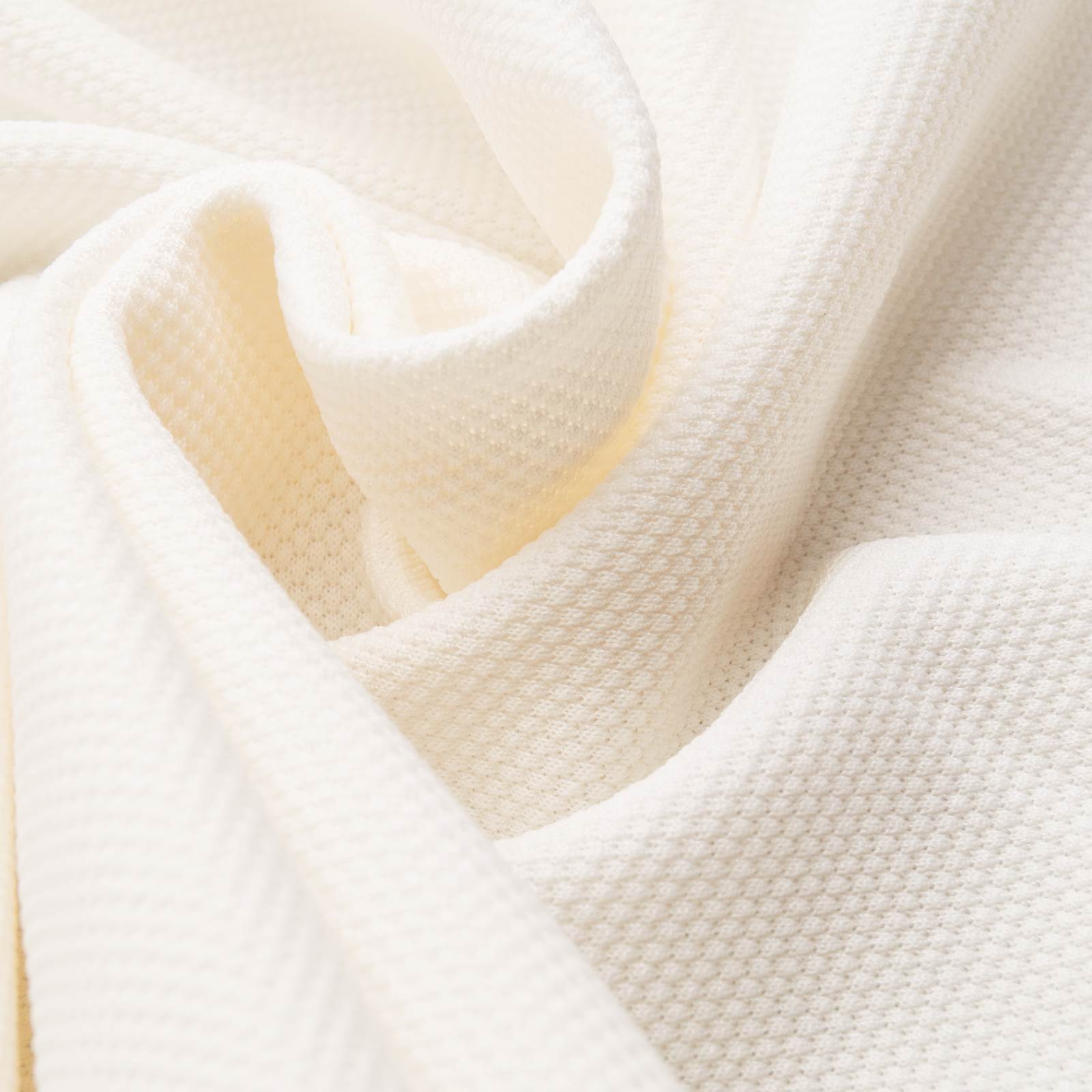 Coolmax® Piqué - Bi-elastinen toiminnallinen kangas – Ecru