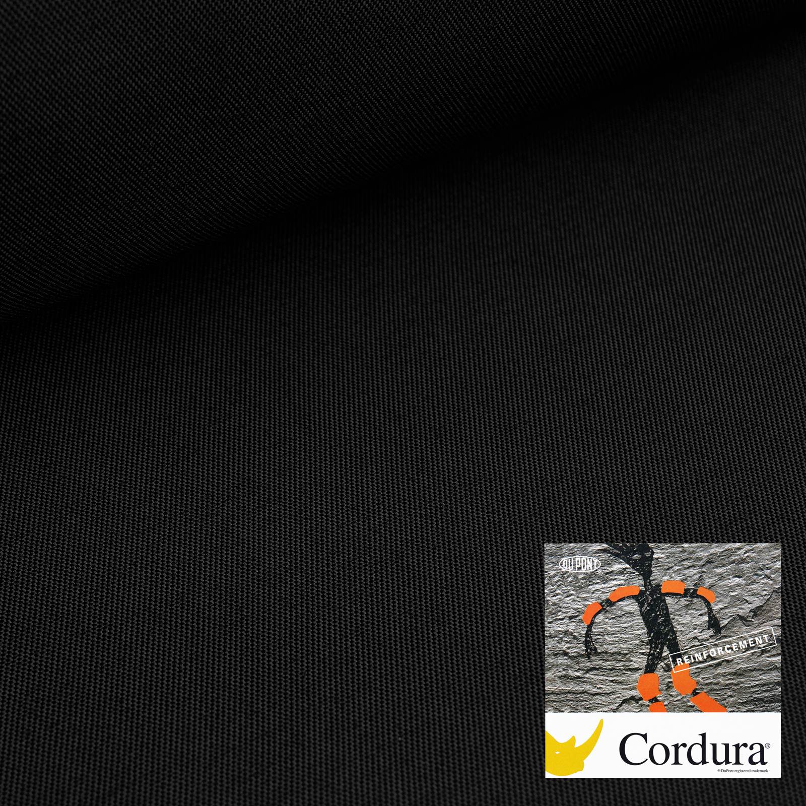 Cordura® Titan - 560 dtex-kangas jossa on BIONIC FINISH® ECO-kyllästys – Musta