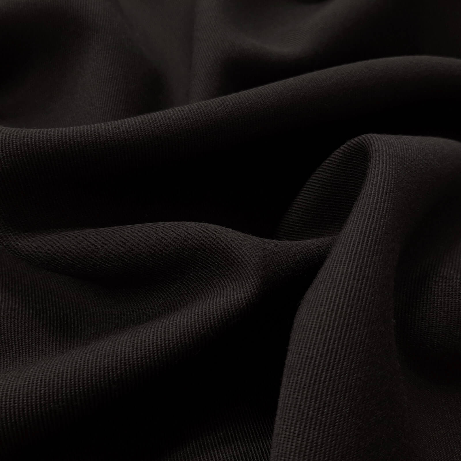 Frisko - 100 % puhdasta uutta villaa villakangas / univormukangas - musta 