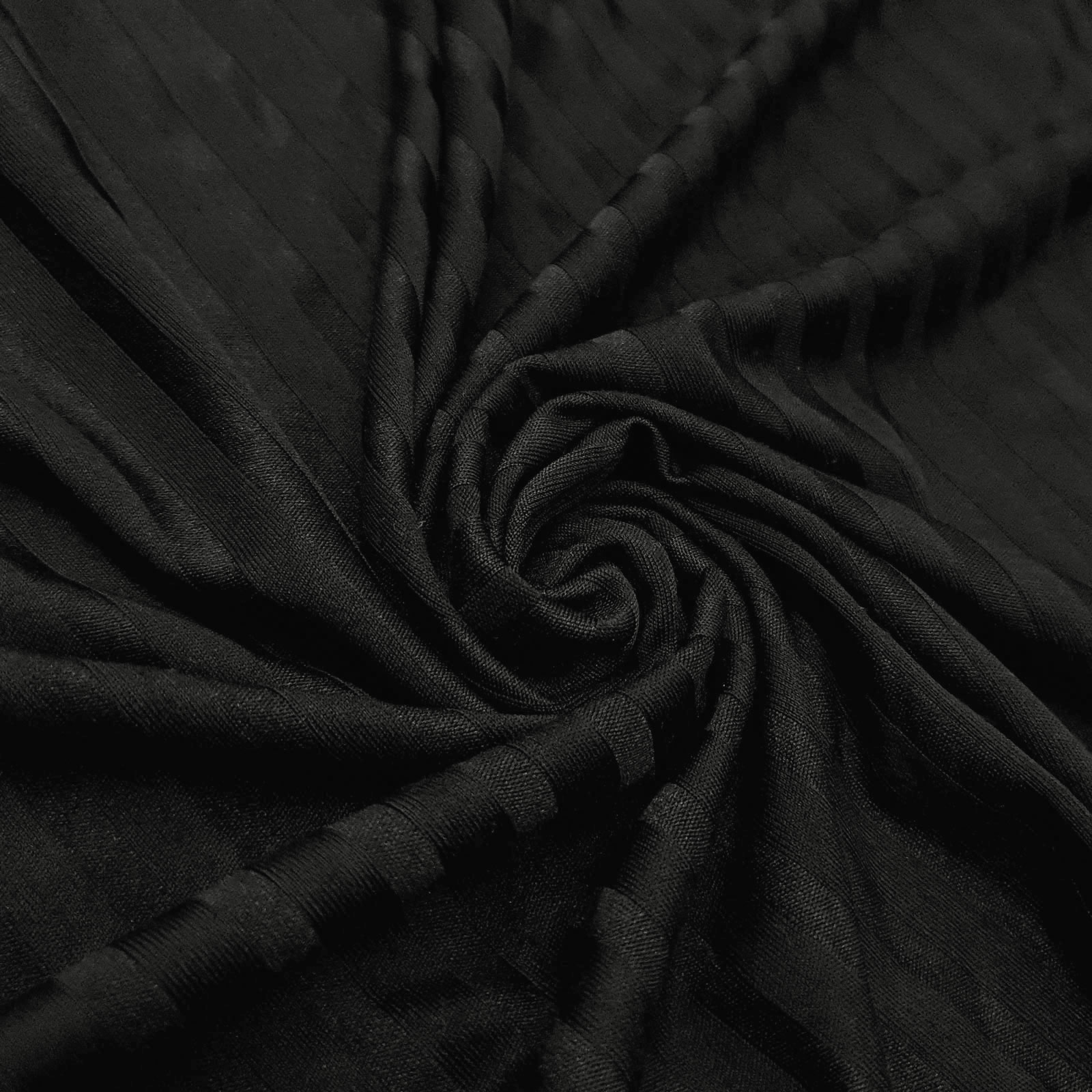 Hevin - Coolmax® toiminnallinen kangas pystyraidoilla - Musta