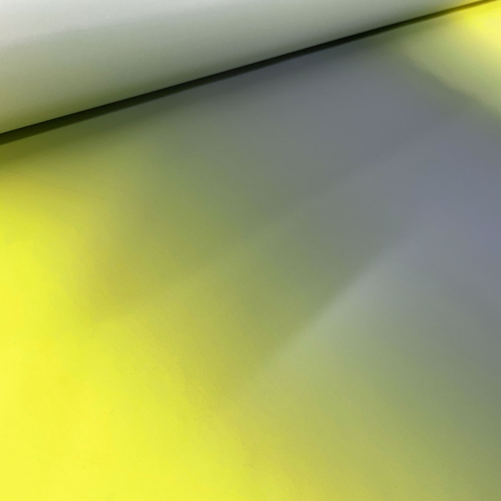 Jaro - Heijastinkangas – Neonkeltainen/Hopea - per 10cm